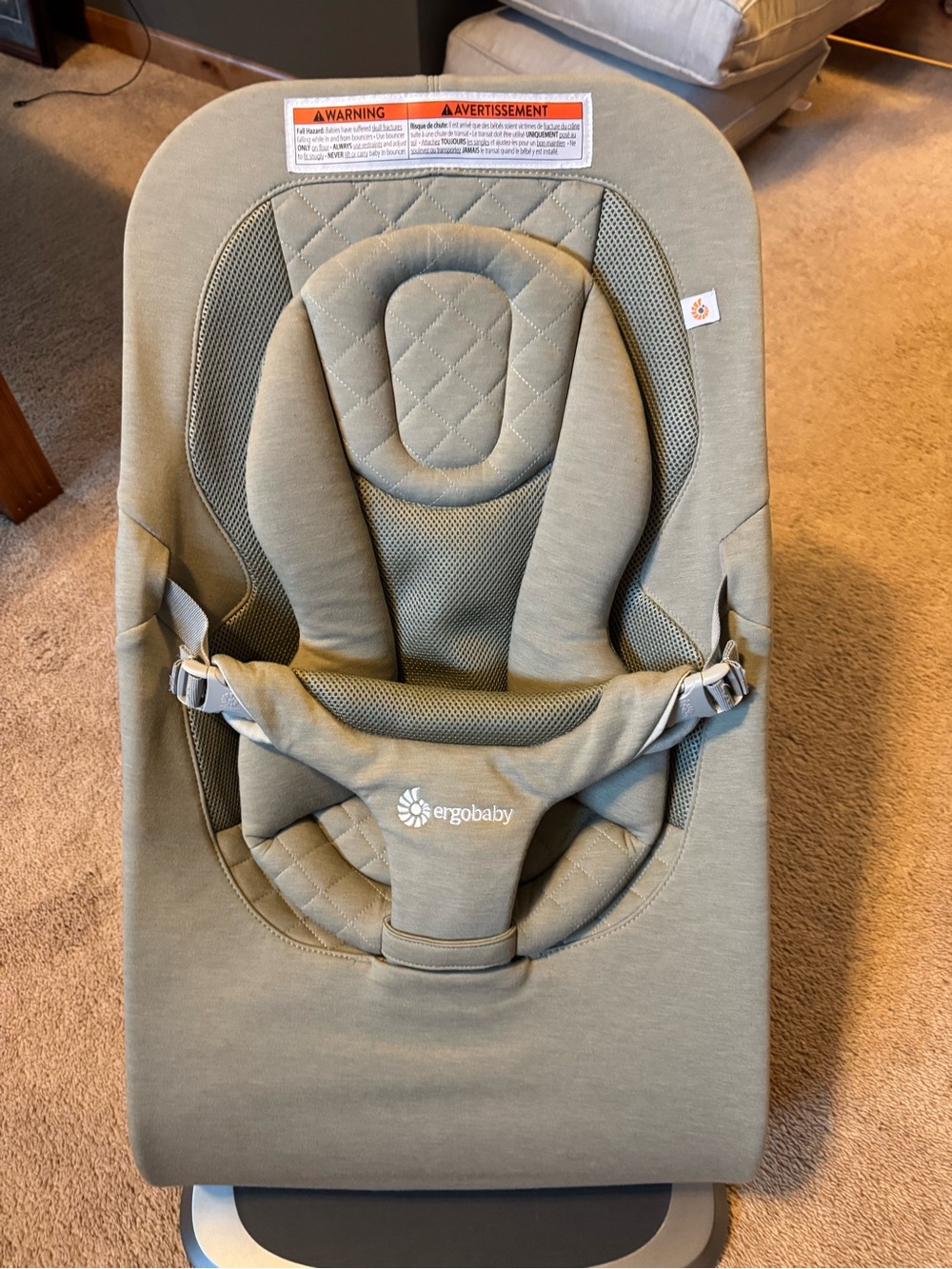 Ergobaby Baby Bouncer in Sage Green